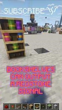 How to read REDSTONE SIGNALS from a BOOKSHELF!? | Redstone with PsiVolt #minecraft #redstone