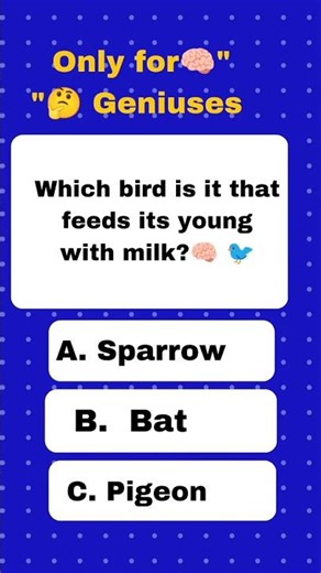"99% of people get this wrong! 🧠🚩 Is it a Bird or a Mammal? Prove your IQ in the comments! 👇"