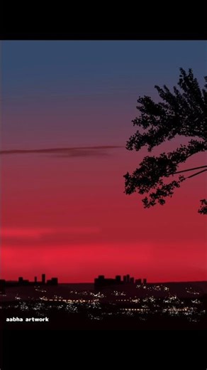 night view painting #tutorial #art #digitalart #ibispaintx #painting #shorts