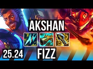 AKSHAN vs FIZZ (MID) | 4k gold comeback | EUW Master | 25.24