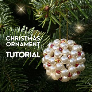 Beaded Christmas Ornament Tutorial: DIY Patterned Ball (digital Download) - Etsy Canada