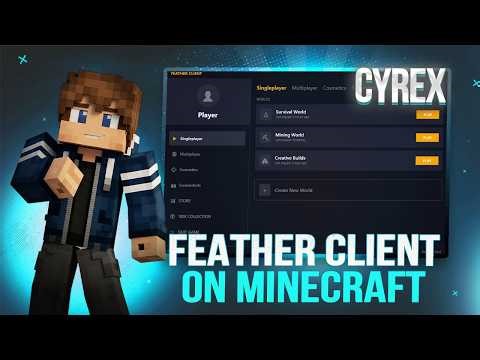 2026 | CRACKED Feather Client on Minecraft Java (Every Versions & Updated) Minecraft Hacked Client
