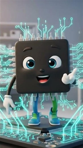 Microprocessor Chip 🧠 | Electronics Ka Dimaag | #ai #tranding #viral shorts video