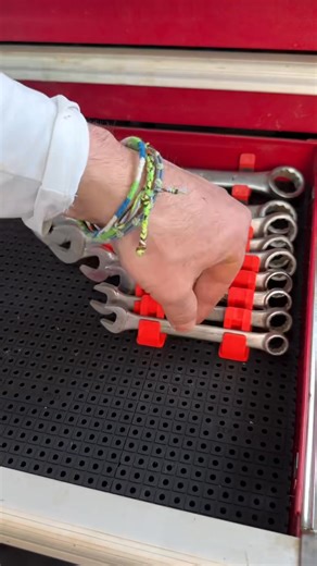 Organizing the drawer full of wrenches with Toolgrid | The Dusty Lumber Co.