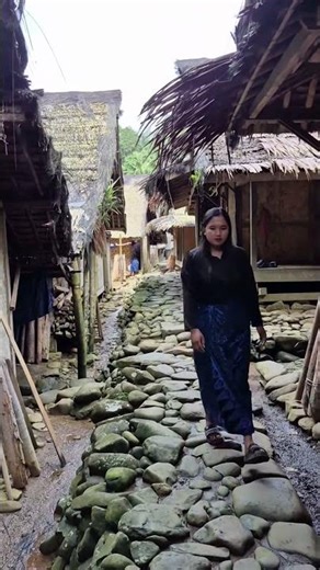 Walking Through an Ancient Stone Village 🪨🏡 #Shorts