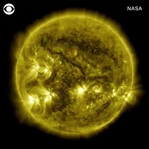 16K views · 276 reactions | WATCH: NASA shared a mesmerizing one-minute time-lapse video of the sun made up of images captured by its Solar Dynamics Observatory over a decade. | CBS News | Facebook