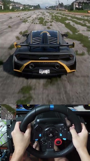 Lamborghini Huracán STO 2020 - Forza Horizon 5 Logitech G29 Gameplay Launching Sound