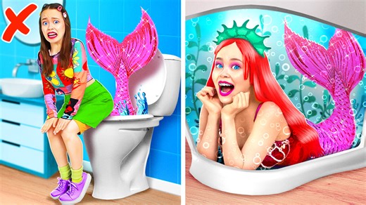 Mermaid Gets Trapped in a Skibidi Toilet! 🚽🧜‍♀️ | 123 GO