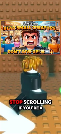 Stop Scrolling, Small Creators... 🥺 #Roblox #SmallCreator