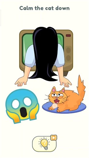 DOP2 Level 64 Calm the Cat Down 🐱 | Delete One Part Level 64 Solution #shorts #viral #dop2 #gameplay