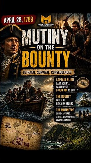 April 28 - The Mutiny That Shocked the World… ⚓ #history #onthisday