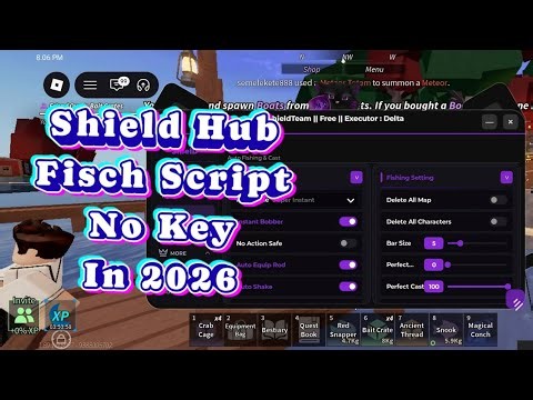 [SHIELD HUB] FISCH SCRIPT NO KEY! AUTO FISH & 100% PERFECT REEL (JUNE 2026)