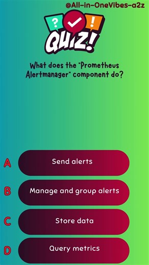 What does the "Prometheus Alertmanager" component do?