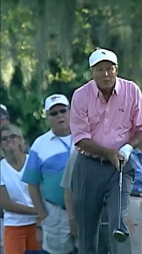 74-year-old Arnold Palmer going driver off deck 💪