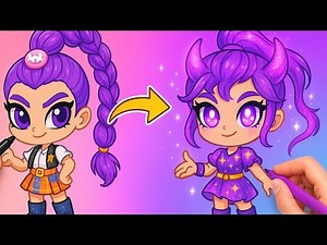 Mira a Rumi y al equipo brillar con un colorido look artístico de K-pop ✨🌈🎨