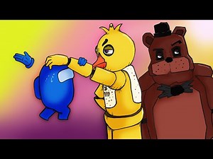 Mini Crewmate VS Five Night At Friday Character - Among Us Animation