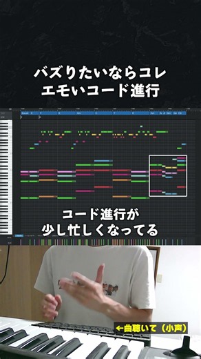【初心者向け音楽理論】バズりたいならコレ！丸サ進行に組み込む平行和音とかいうエモいコード進行。拝啓ドッペルゲンガー／kemu