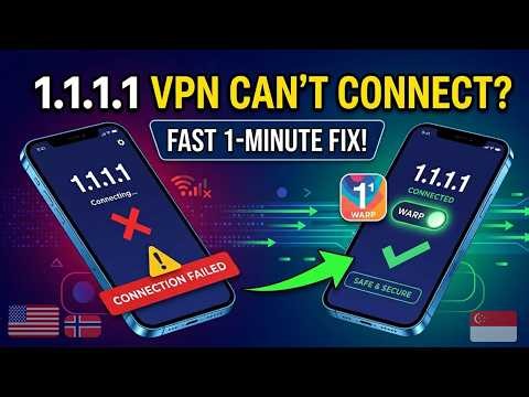 How to Fix 1.1.1.1 WARP VPN Not Connecting