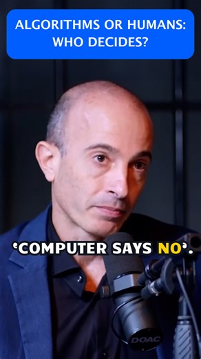77K views · 667 reactions | With banks increasingly relying on AI for loan approvals, a critical question emerges: should these decisions be made by algorithms or humans? --- For Yuval's full conversation with Steven Bartlett earlier this year, search 'Diary of a CEO' on your favorite podcasting app, or watch it on Youtube: bit.ly/YNH-StevenBartlett. #YuvalNoahHarari #AI #Algorithm #DiaryOfACEO | Yuval Noah Harari | Facebook