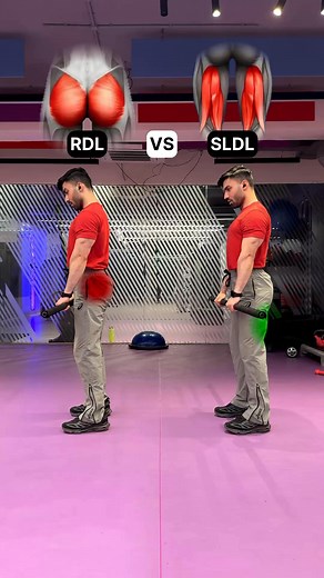 2.1M views · 4K reactions | SLDL vs RDL: Know the Difference!- SLDL• Legs almost straight• More hamstring stretch• Hips stay higher• Needs good flexibilityRDL• Knees slightly bent• Bar lowers to mid-shin• Hips push back more• Easier to control for most #fitgirl #fyp #fitnessmotivation #fitfam #fitspo #fitindian #sidfitfacts #workouttips #fitnesstips #viralvideoシ #explorepage | Sidfitfacts | Facebook