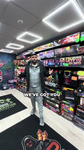 The Biggest firework wall in the UK !#fyp #premium #newyears #viralvideo #bundle