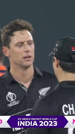 New Zealand seal a second #CWC23 win ✌️ #Cricket #CricketReels #NZvNED | ICC - International Cricket Council