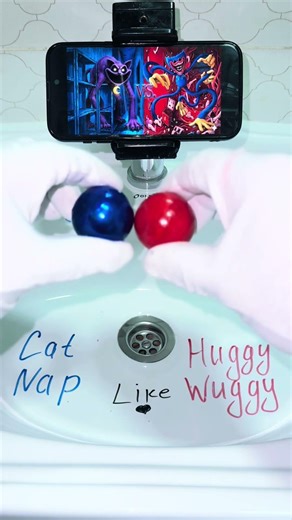 Cat Nap vs Huggy Wuggy - Who’s scarier? #poppyplaytime #huggywuggy #catnap