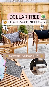 69K views · 1.9K reactions | Sharing a simple way to make ACCENT PILLOWS✨ out of Dollar Tree Placemats or Outdoor RUGS! 勞Perfect DIY for the summer!SHOP Cordless HOT GLUE GUN:Click link in BioSelect ‘Amazon Storefront’Shop ✨Favorites of 2025✨#dollartree #diy #craft #decor #homedecor #outside #design #home #interior #homedesign #interiordesign #dollarstore #kidcraft #creative #tutorial #hacks #pillow | The Crafted Studio Co | Facebook