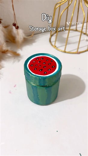 DIY STORAGE BOX ART #diy #craftideas #craft #art #diyhomedecor #homedecor #diycrafts #shorts