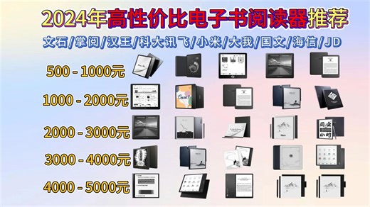 2024年10月|【国补】电纸书阅读器推荐攻略，电纸书/墨水屏怎么选，掌阅、汉王、文石、科大讯飞、多看等电子书阅读器推荐选购