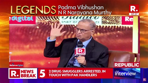 Padma Vibhushan N.R Narayan Murthy's Interview On ‘Legends’ With Arnab Goswami | Republic TV LIVE . . . . . #NarayanaMurthy | #LEGENDSWithArnab | #Infosys | #ArnabGoswami | #IndiaTech | #PadmaVibhushan | #Entrepreneurship | #StartupsInIndia | #LeadershipTalk | #VisionaryLeader | #ArnabExclusive | #BusinessLegends | #RepublicTVLive | #IndianIcons | #TechInIndia | Republic