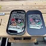 Metal Tray Large Storage Decorative Tray Organizer Box Ideal for Home or on The Go, 11" x 7"