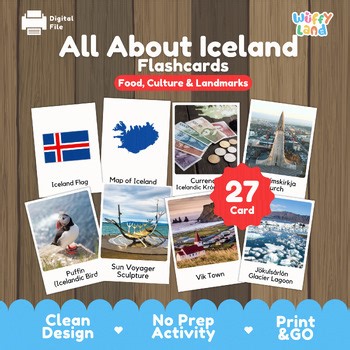 All About Iceland Flashcards | Landmarks, Culture, Geography | Social Study