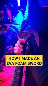 How I Made My First EVA Foam Sword for My OC 🗡✨️ #cosplayprop
