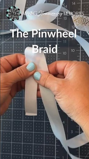 Homecoming Mum Pinwheel Braid Tutorial | How to Make HOCO Braids #ribbon #texas