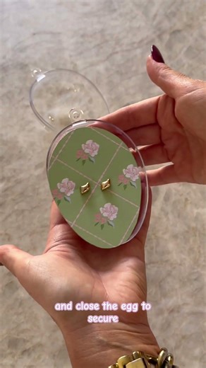 The Cutest Easter Gift Idea Using a Fillable Egg #easter #diy #gift