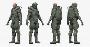 Space Marine: Rigged 3D Character | Characters | Unity Asset Store