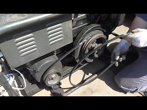 【New!】古い発動発電機のＶベルト交換！