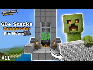 Unlimited Gunpowder Farm in Minecraft 1.21 – 60+ Stacks per Hour!