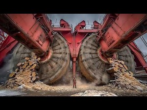 Brilliant Homemade Wood Cutting Splitting Work Like A Beast - Amazing Heavy Log Splitters in Action