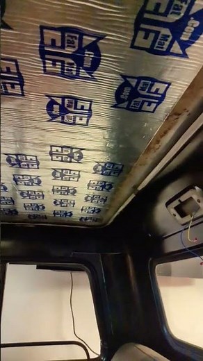 Vespa 50 view and 1957 Chevy Truck headliner update #PatinaTruck #Vespa #Barnfind #Fat Mat