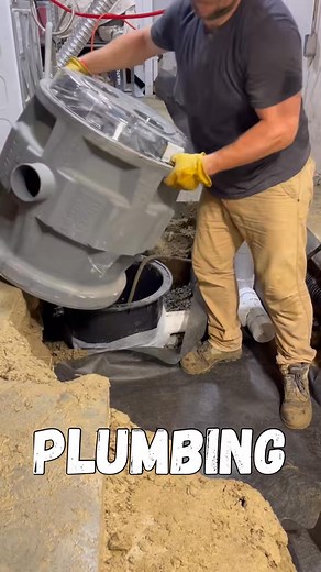Installing a Sewage Ejection Pump in our basement! #homerenovation #tools #interiordesign #work #entrepreneur #diy #realestate #design #construction #remodel #renovation #homedecor #carpentry | Fee Ravyya | Facebook