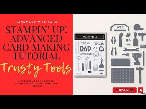 Stampin' Up! Advanced Series Trusty Tools Card Tutorial - Handmade with Tara