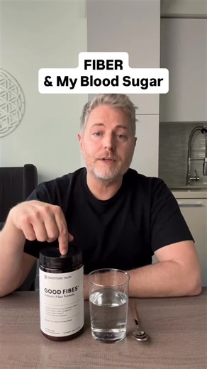 Justin Richard on Instagram: "GOOD FIBES and my blood sugar. This is a great way to add soluble fiber to your diet which can provide a whole host of benefits. For more information visit: GetGratitudeHealth.com #bloodsugar #glucose #goodfibes"