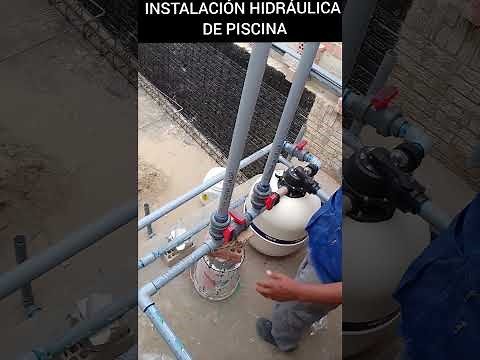 COMPLETE HYDRAULIC INSTALLATION FOR A POOL #installation #jacuzzi #pools #pump #waterfilter