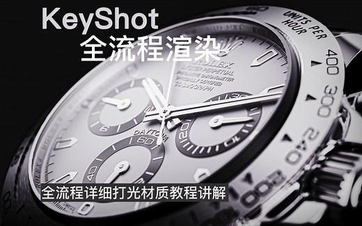 Keyshot｜全流程手表单独打光渲染教程