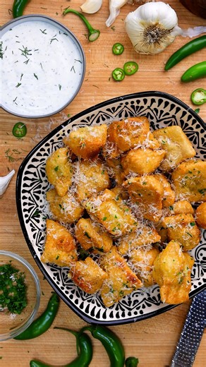 Ryan Carter 🍻 | Serrano Pepper Jack Snuggets. These are cheese-stuffed snacks inspired by Naples-style pizza fritta. They’re made with pizza dough, sealed... | Instagram