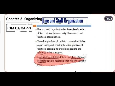 Line and Staff Organization Structure // Fundamentals of Management//