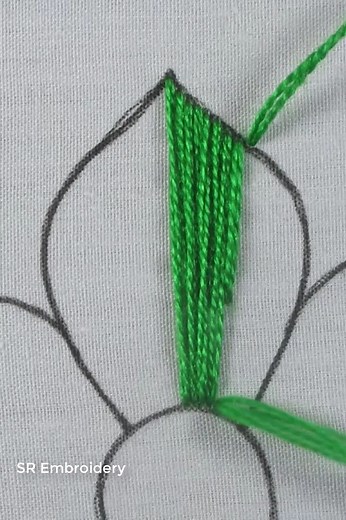 25K views · 395 reactions | hand embroidery modern flower embroidery for beginner #reelsfb #viral #reelsviral #viralvideo #embroidery #tutorial #datenight | SR Embroidery | Facebook