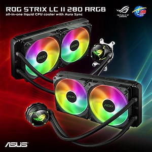 1.1K views | ASUS ROG Strix LC II 280 ARGB ROG Strix LC II 280 ARGB all-in-one liquid CPU cooler with Aura Sync, Intel®LGA 1150/1151/1155/1156/1200/2066 and AMD AM4/TR4 support and dual ROG 140 mm addressable RGB radiator fans Cash/Pickup Price: ₱ 10,750 * Price subject to change without prior notice. | JDM Techno Computer Center | Facebook